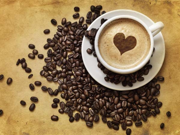Hình ảnh ly cafe trái tim